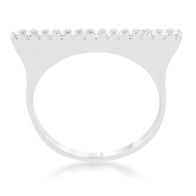 Karolina Contemporary Simple Line Fashion Cocktail Ring | 0.5 Carat |Cubic Zirconia - Beloved Sparkles
- 2