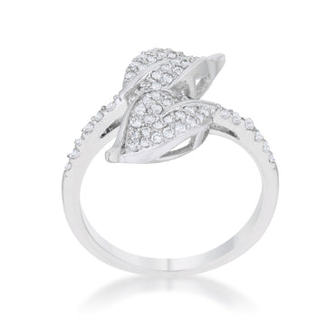 Liana Leaf Wrap CZ Fashion Ring