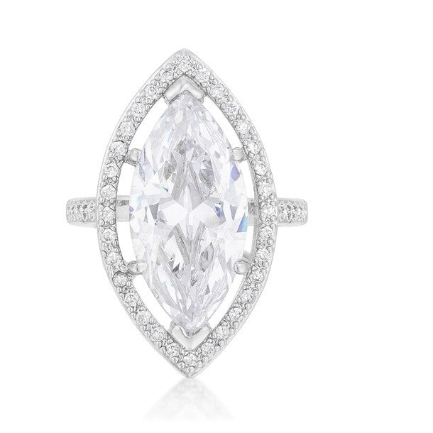 Ohara 21x11mm Marquise CZ Cocktail Ring | 10ct