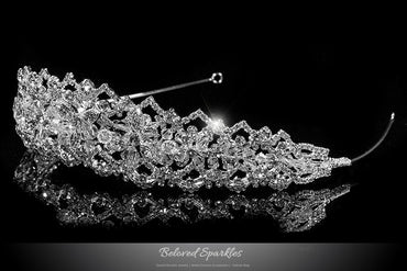 Lara Victorian Art Deco Silver Tiara | Swarovski Crystal - Beloved Sparkles
- 2
