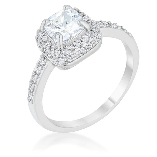 Serena 6mm Cushion Halo Engagement Ring | 1.3ct