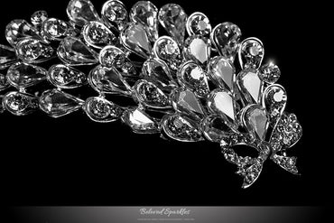 Myriam Crystal Flower Petal Hair Comb | Crystal - Beloved Sparkles