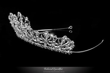 Marissa Vintage Art Deco Silver Tiara | Swarovski Crystal - Beloved Sparkles
- 2