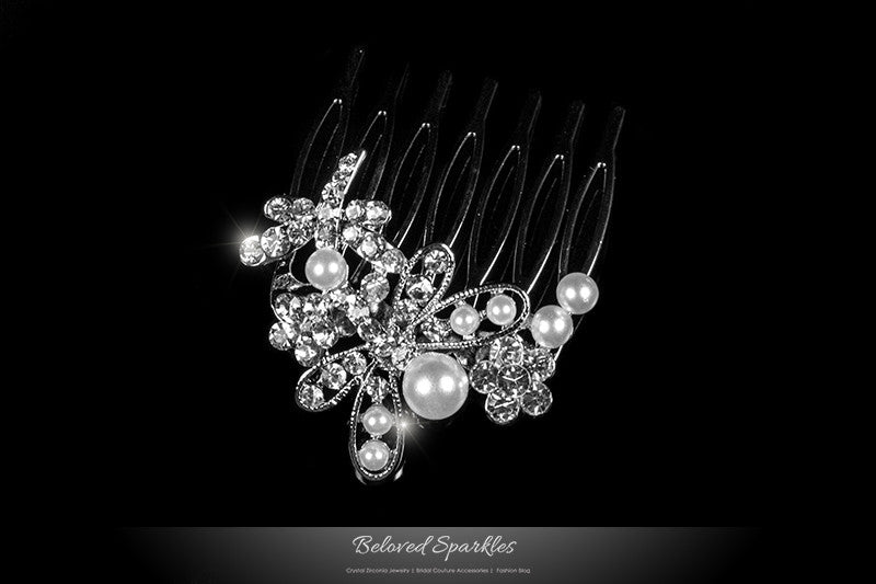 Harmon Petite Dragonfly Hair Comb | Pearl | Rhinestone - Beloved Sparkles
- 3