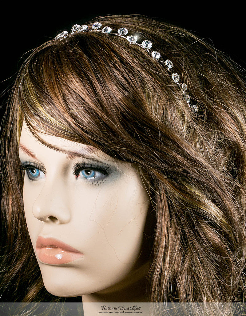 Nahia Solitaire Headband | Crystal - Beloved Sparkles
- 3
