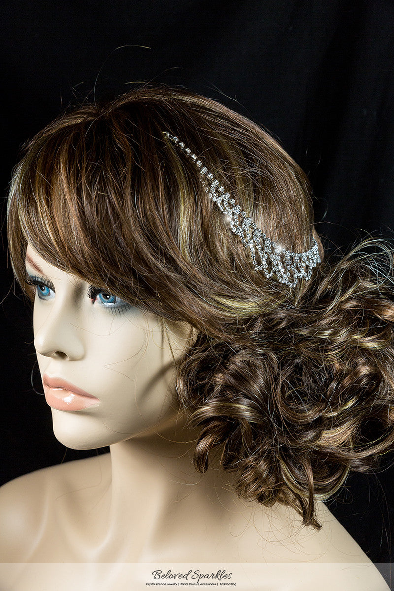 Essie Vintage Hair Chain and Forehead Chain | Rhinestone - Beloved Sparkles