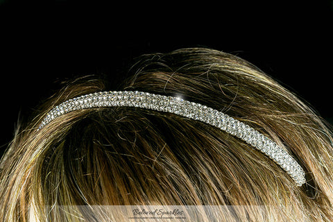 Celes-3 Three Rows Rhinestone Headband | Rhinestone - Beloved Sparkles
 - 3