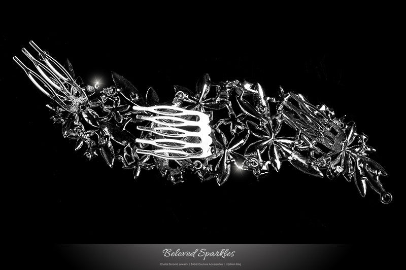 Karla Floral Garden Hair Comb | Crystal - Beloved Sparkles
- 3