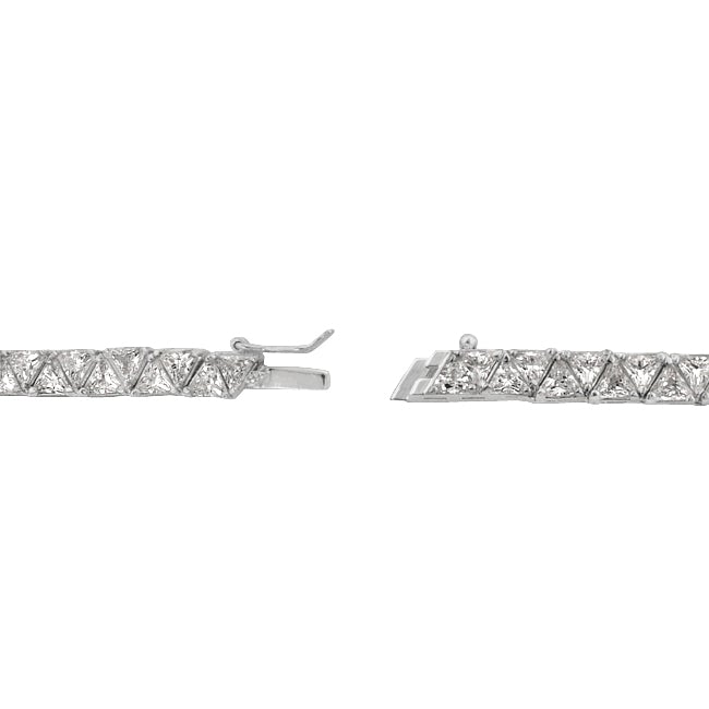 Freya Trillion Cut Tennis Necklace | 60ct | 18"