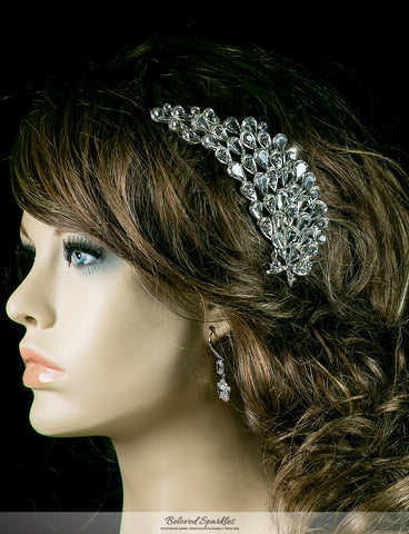Myriam Crystal Flower Petal Hair Comb | Crystal - Beloved Sparkles