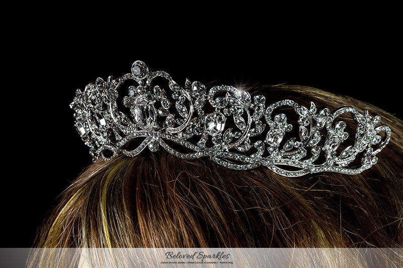 Dextra Victorian Statement SilverTiara | Swarovski Crystal - Beloved Sparkles
- 4