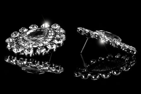 Karri Vintage Cluster Necklace Set | Crystal - Beloved Sparkles
 - 4