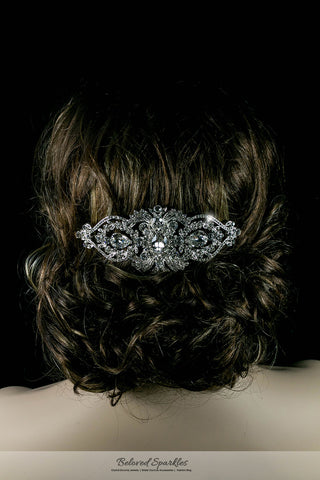 Lanetta Vintage Art Deco Hair Comb | Swarovski Crystal - Beloved Sparkles
 - 4