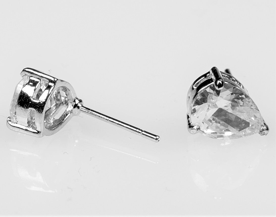 Kanisha 8mm Pear CZ Stud Earring | 1.25ct