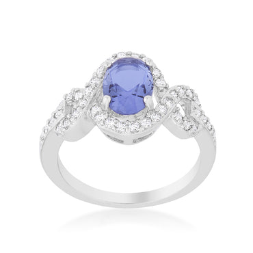 Savina 8x6mm Oval Tanzanite Cocktail Ring | 1.5ct