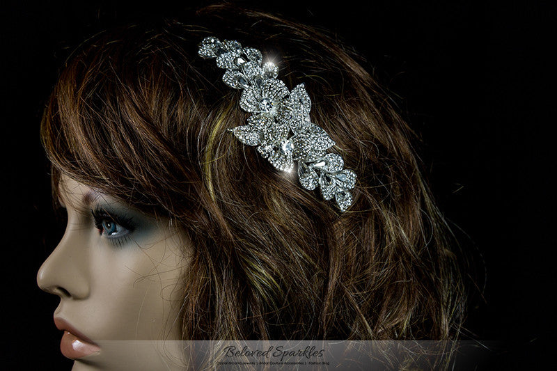Jetta Delicate Floral Hair Comb | Crystal - Beloved Sparkles
- 5