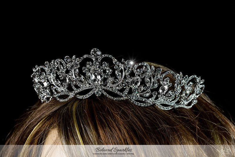Dextra Victorian Statement SilverTiara | Swarovski Crystal - Beloved Sparkles
- 5