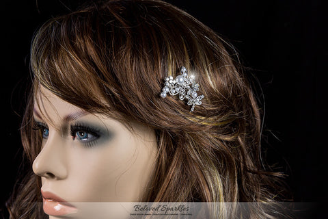 Harmon Petite Dragonfly Hair Comb | Pearl | Rhinestone - Beloved Sparkles