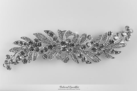 Tracey Ribbon Floral Hair Comb | Crystal - Beloved Sparkles
 - 5