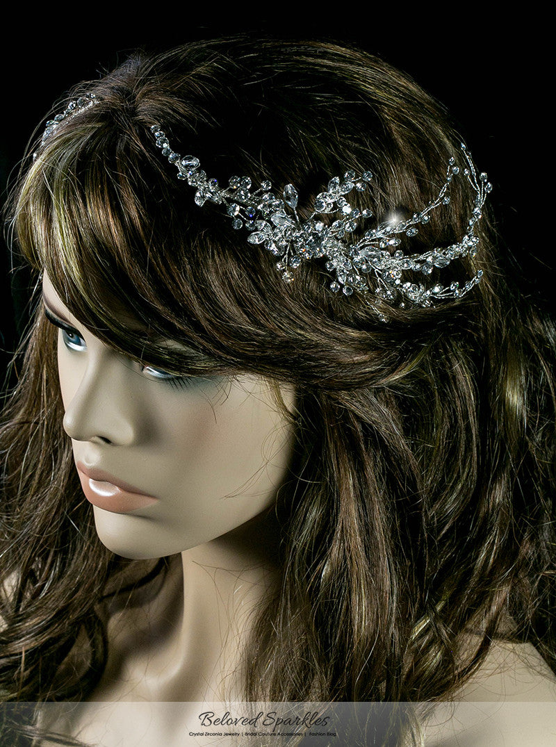 Reina Floral Spray Hair Comb | Swarovski Crystal - Beloved Sparkles
- 5