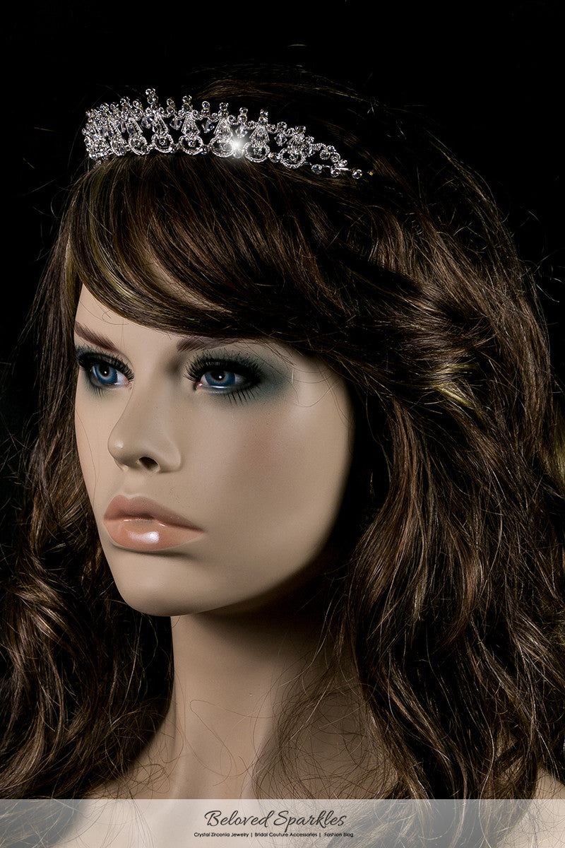 Joanna Art Deco Victorian Swarovski Crystal Tiara. - Beloved Sparkles
 - 4