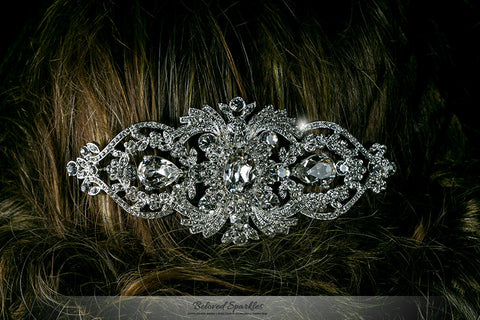 Lanetta Vintage Art Deco Hair Comb | Swarovski Crystal - Beloved Sparkles
 - 5