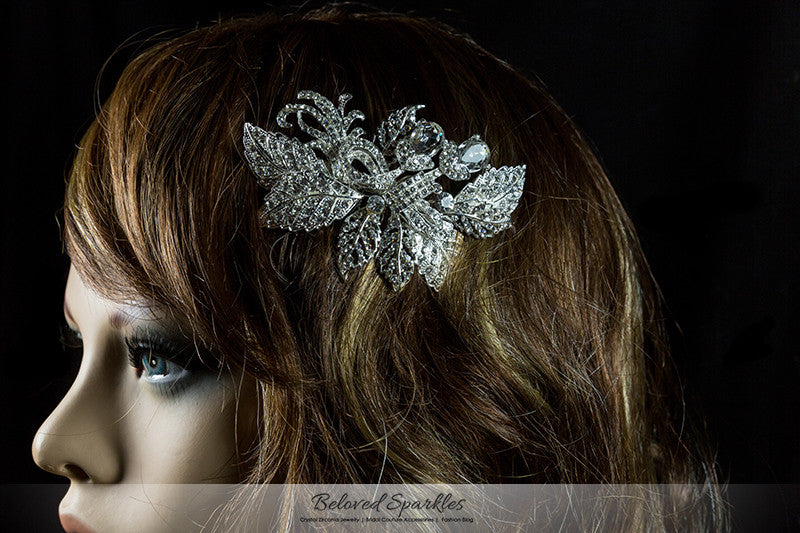 Heidi Bejeweled Leaves Cluster Hair Comb | Swarovski Crystal - Beloved Sparkles
- 6