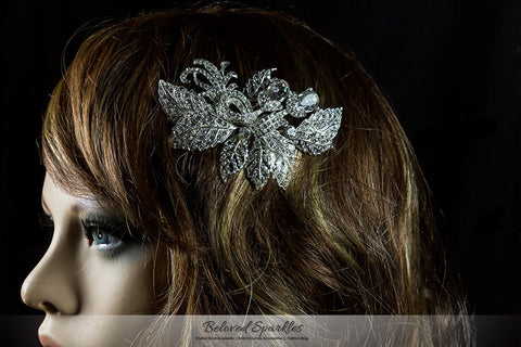 Heidi Bejeweled Leaves Cluster Hair Comb | Swarovski Crystal - Beloved Sparkles
 - 6