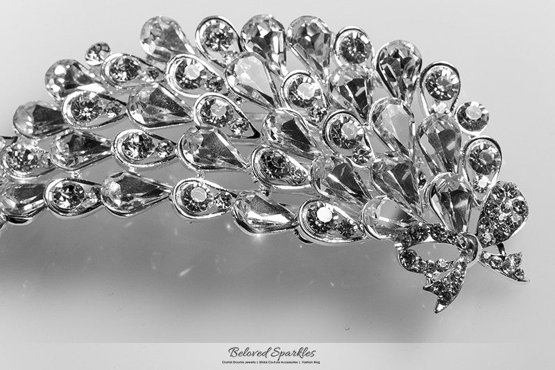 Myriam Crystal Flower Petal Hair Comb | Crystal - Beloved Sparkles