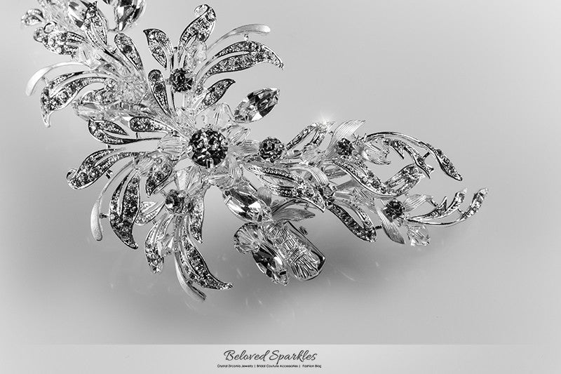 Loreta Romantic Cluster Hair Comb | Swarovski Crystal - Beloved Sparkles
- 7