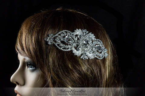 Lanetta Vintage Art Deco Hair Comb | Swarovski Crystal - Beloved Sparkles
 - 7