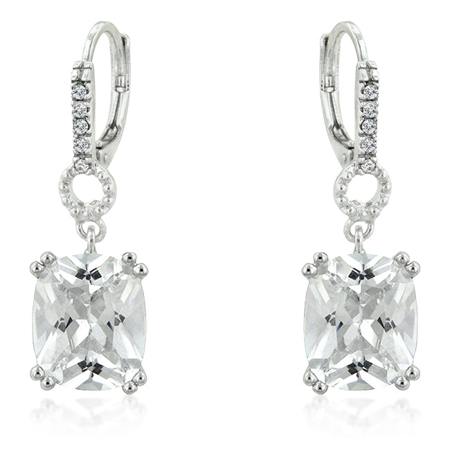 Amaris Radiant Drop Earrings | 7ct