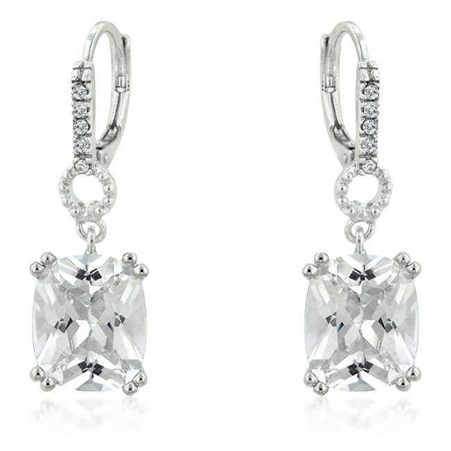 Amaris Radiant Drop Earrings | 7ct