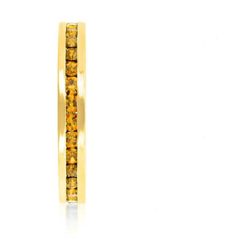 Gail Canary Yellow Eternity Stackable Ring | 1ct | 18k Gold