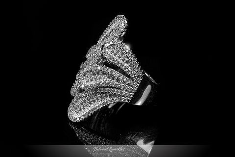 Lisha Micropave Cluster Contemporary Fashion Ring | 1.5ct