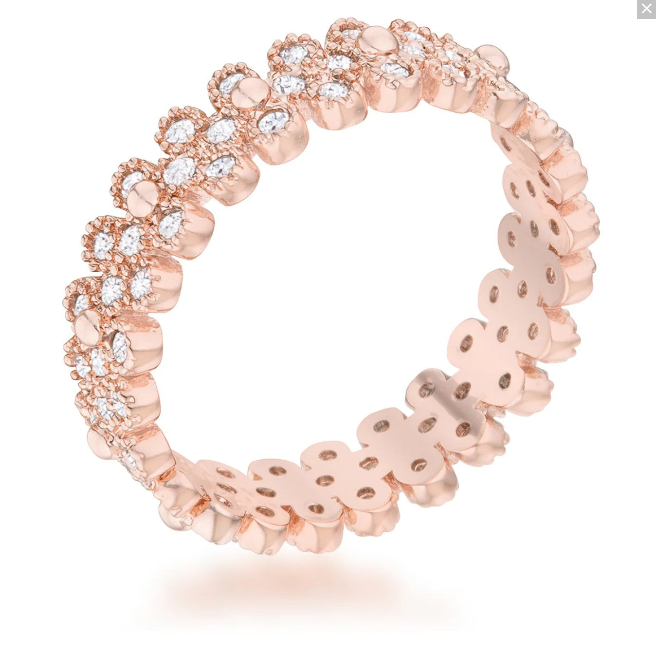 Clara Bohemian CZ Eternity Band Ring | 1ct