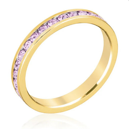 Gail 1.5mm Round Eternity Band Ring | 1ct