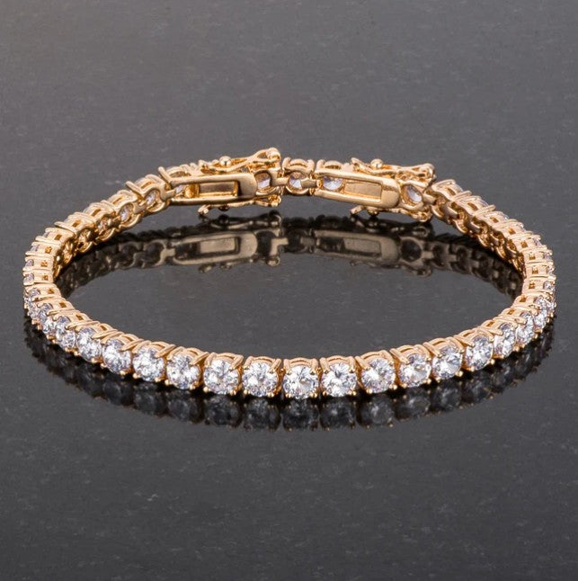 Juliette 3mm Round CZ Tennis Bracelet | 7.25in-8in | 10ct
