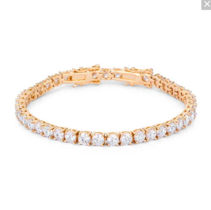 Juliette 3mm Round CZ Tennis Bracelet | 7.25in-8in | 10ct