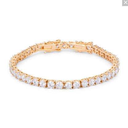 Juliette 3mm Round CZ Tennis Bracelet | 7.25in-8in | 10ct