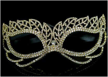 Keely Vintage Leaf Cluster Masquerade Mask