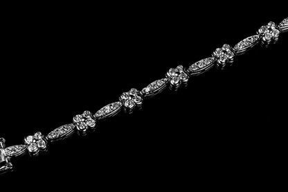 Iwona Clover CZ Tennis Bracelet | 7.5 INCH - Beloved Sparkles