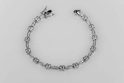 Iwona Clover CZ Tennis Bracelet | 7.5 INCH - Beloved Sparkles