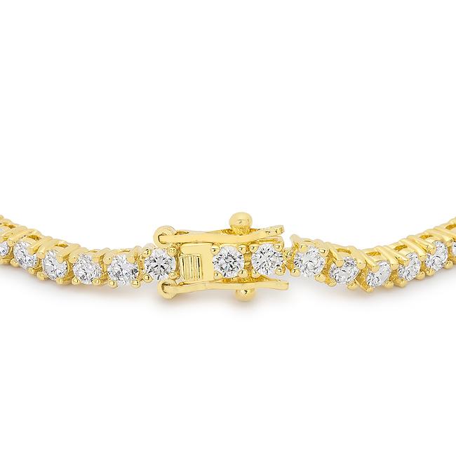 Cassidy 3mm Round CZ Tennis Bracelet – 7in | 10ct