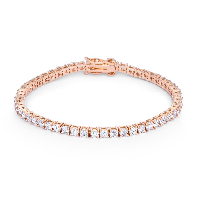 Cassidy 3mm Round CZ Tennis Bracelet – 7in | 10ct