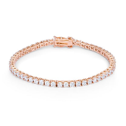 Cassidy Pink Round Tennis Bracelet – 7in | 10ct