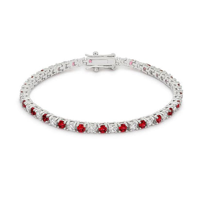 Cassidy 3mm Clear Round Tennis Bracelet – 7in | 10ct