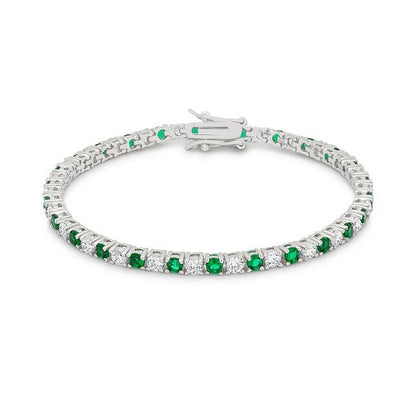 Cassidy 3mm Clear Round Tennis Bracelet – 7in | 10ct