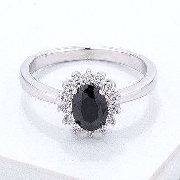 Chesna 8mm Mystic Blue Halo Ring | 1ct