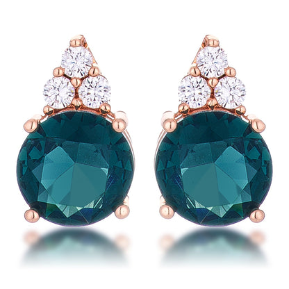 Abigail 9mm Round CZ Stud Earrings | 3ct